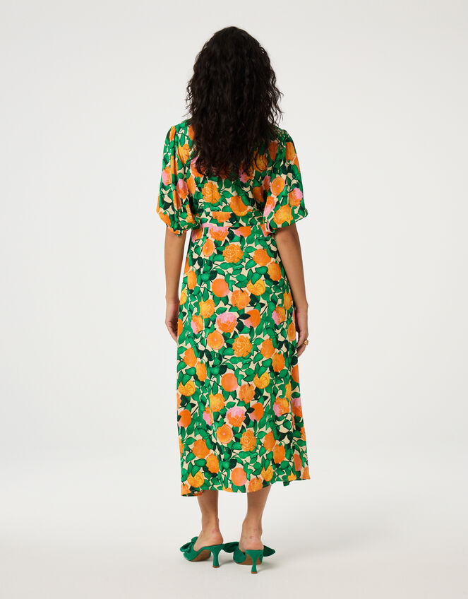 Fabienne Chapot Ana Fruity Floral Midi Dress, Green (GREEN), large