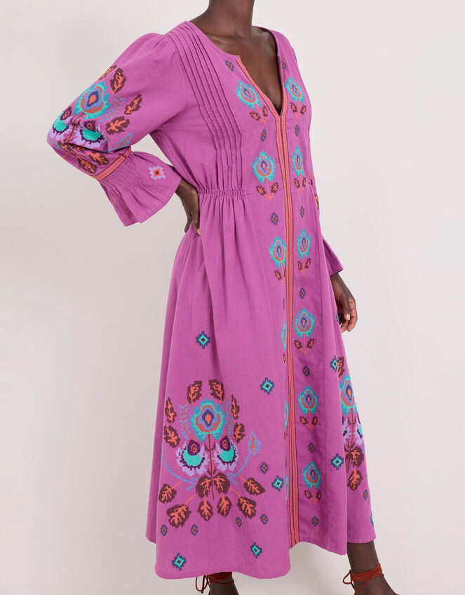East Embroidered Maxi Dress, Purple (MAUVE), large