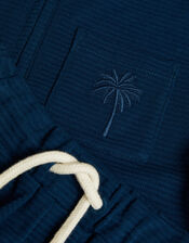 Jersey Polo Shirt and Shorts Set, Blue (BLUE), large