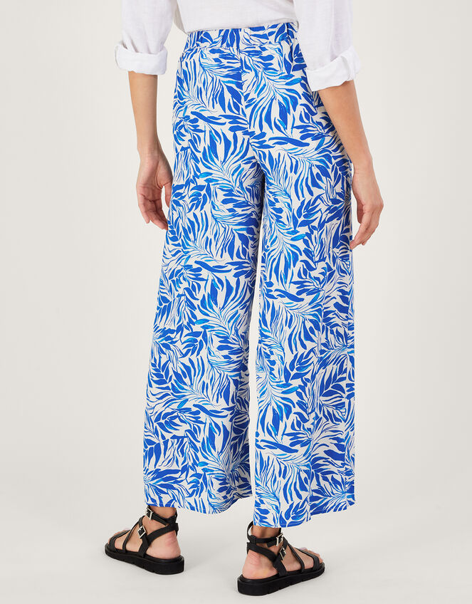 Florence Wide Leg Trousers, Blue (BLUE), large
