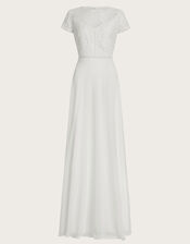 Angela Lace Wedding Dress, Ivory (IVORY), large