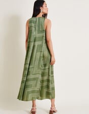 Anica Maxi Dress, Green (KHAKI), large