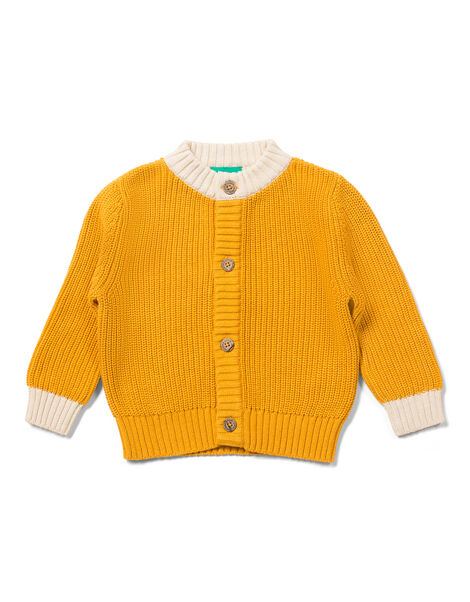 Little Green Radicals Snuggly Cardigan Gold, Gold (GOLD), large