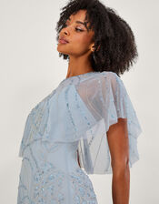 Sienna Embellished Shorter Length Maxi Dress, CLOUD, large