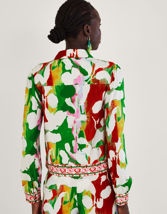Holden Floral Jersey Jacket with Recycled Polyester, Green (GREEN), large