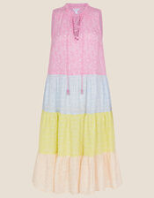 Cali Tiered Short Dress, Pink (PINK), large