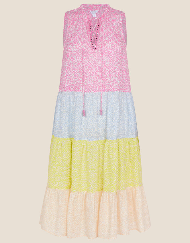Cali Tiered Short Dress, Pink (PINK), large