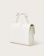 Glitter Cutwork Floral Bow Bag, , large