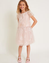 Harlyn Embroidered Tulle Skirt, Pink (PINK), large