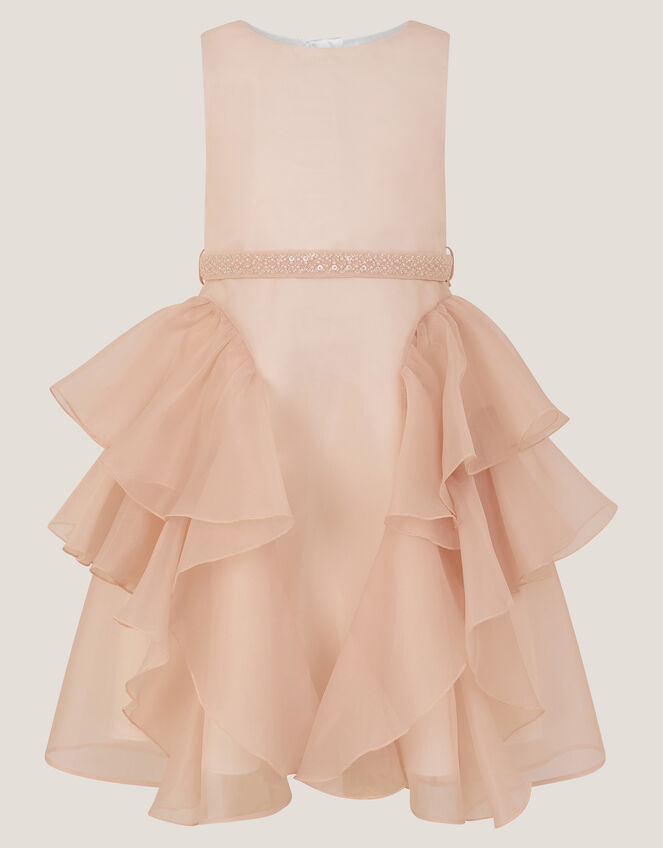 Joanie Organza Ruffle Party Dress, Pink (PINK), large