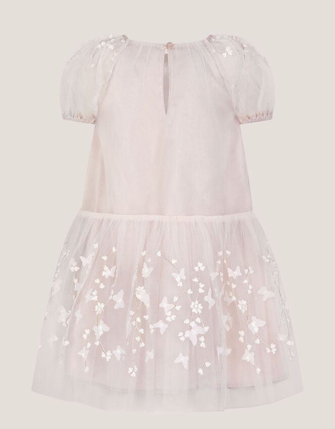 Baby Astrid Appliqu&eacute; Butterfly Swing Dress, White (WARM IVORY), large