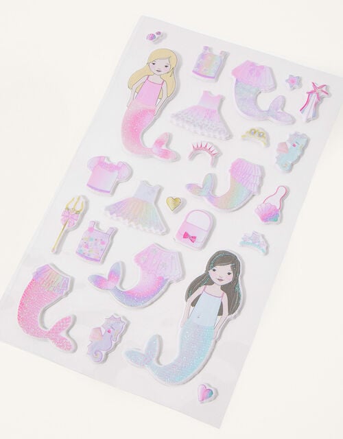 Mermaid Dress Up Sticker Set, , large