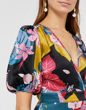 Rhi Rhi Printed Tea Dress, Teal (TEAL), large