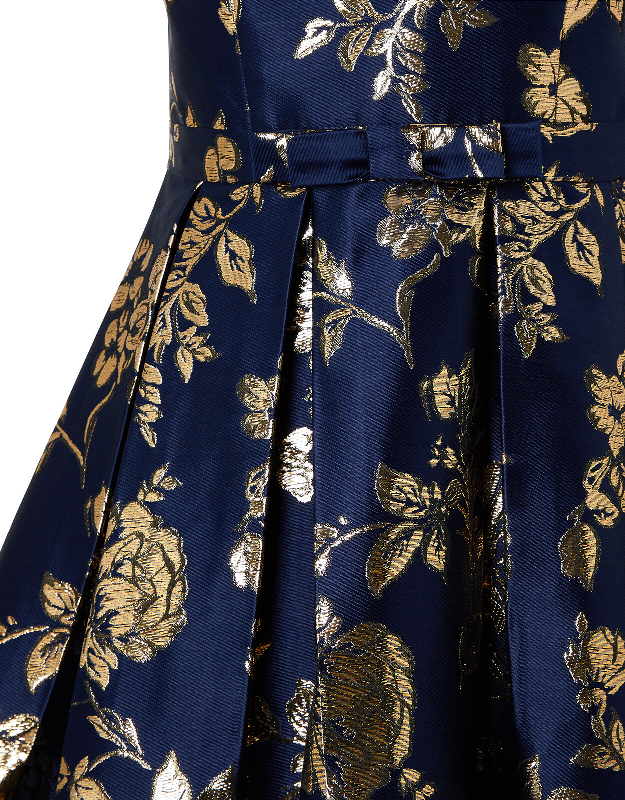 Bonnie One Shoulder Jacquard Occasion Dress Blue Girls Dresses