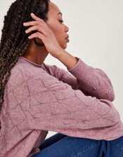 Pearl Detail Jumper, Pink (PINK), large