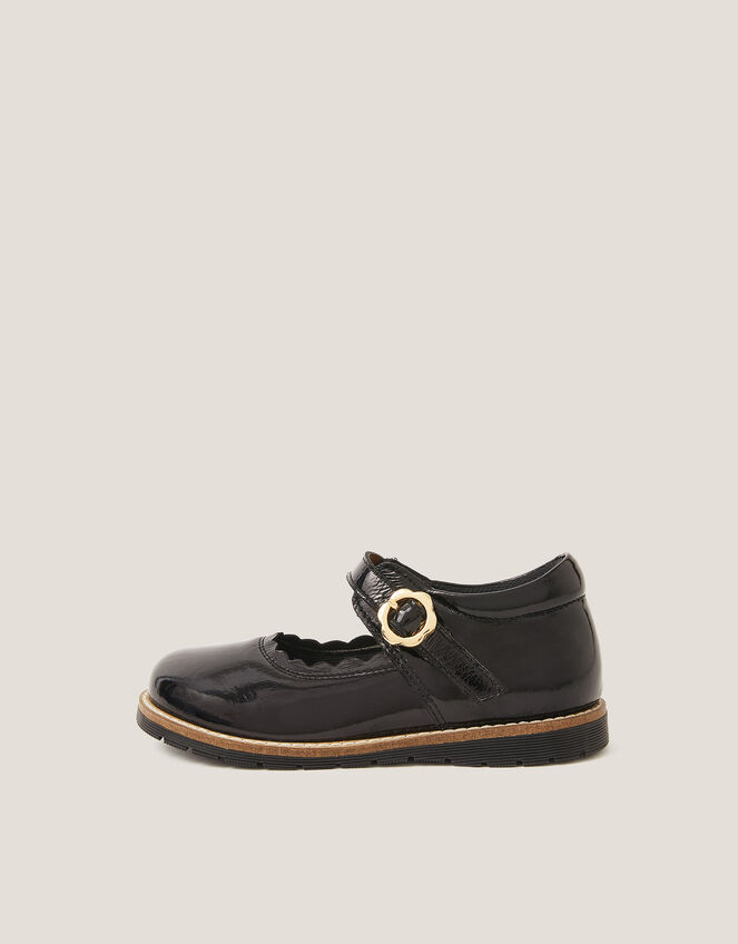 Toddler Leather Mary Janes, Black (BLACK), large