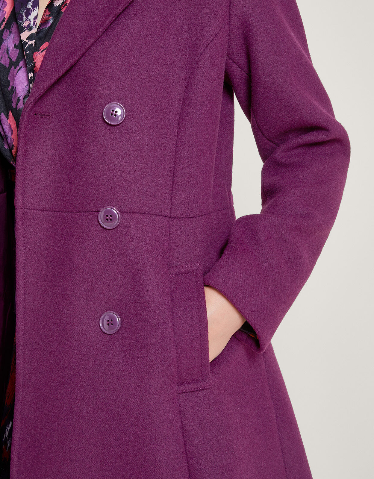 Monsoon purple coat online