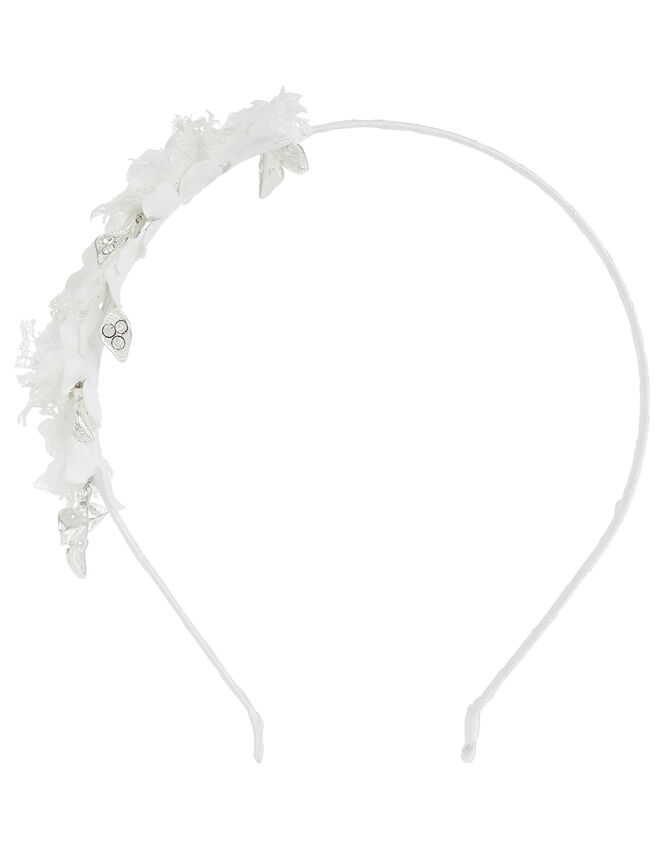 Lorna Lacey Floral Headband with Diamantes, , large