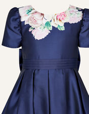 Henrietta Floral Print Dress, Blue (NAVY), large