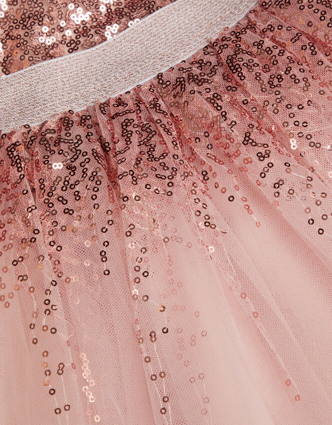 Sequin Top and Tutu Skirt Set, Pink (PALE PINK), large