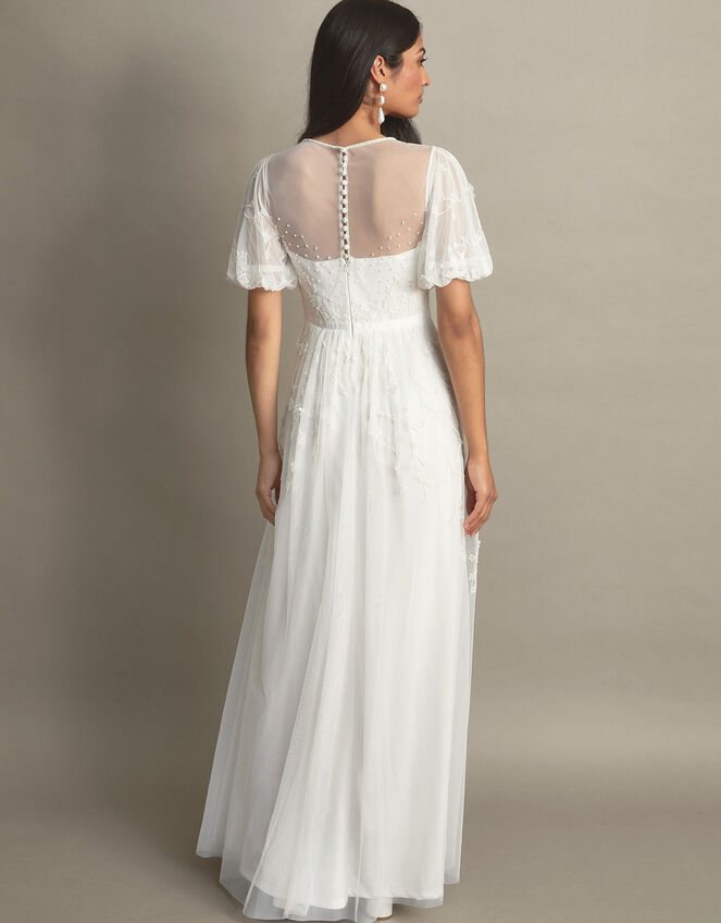 Celina Embellished Bridal Maxi Dress, Ivory (IVORY), large