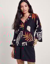 Carlotta Print Top, Black (BLACK), large