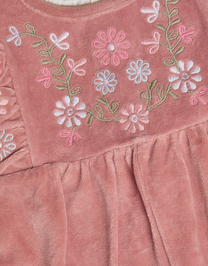 Baby Velour Romper and Top Set, Pink (PINK), large