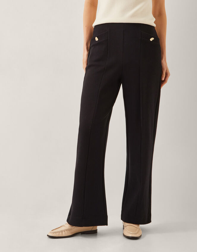 Shelby Pull-On Jersey Trousers, Black (BLACK), large