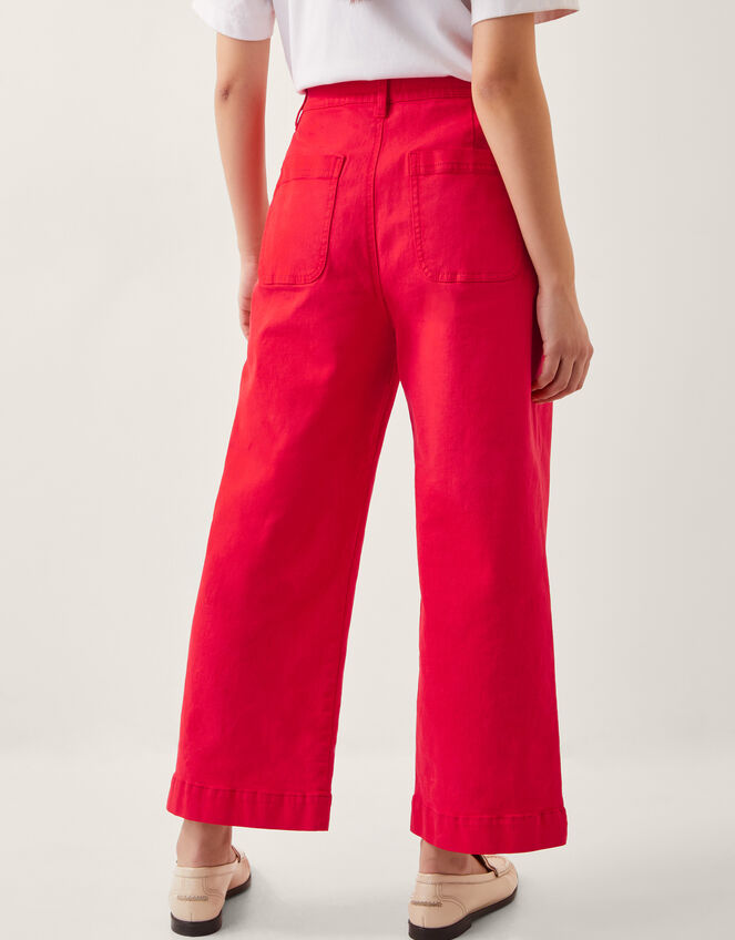 Arlo Regular Crop Jeans, Red (RED), large