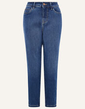 Safaia Crop Jeans with Organic Cotton, Blue (DENIM BLUE), large