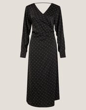 Margo Hotfix Midi Tea Dress, Black (BLACK), large