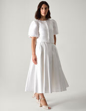 Mia Puff Sleeve Wedding Jacket, Ivory (IVORY), large