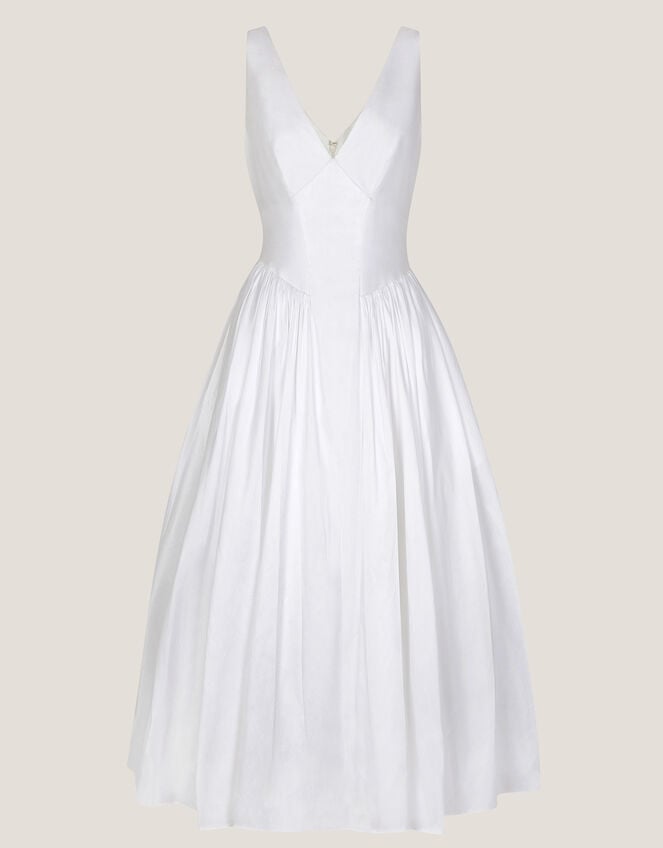 Colette Midi Wedding Dress, Ivory (IVORY), large