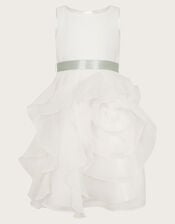 Organza Flower Can Can Dress, Ivory (IVORY), large