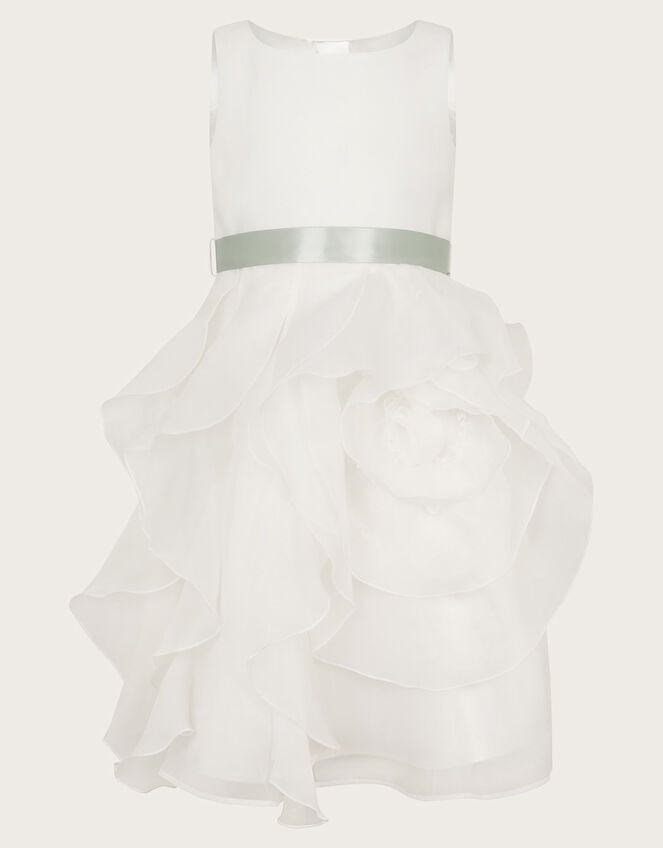 Organza Flower Can Can Dress, Ivory (IVORY), large