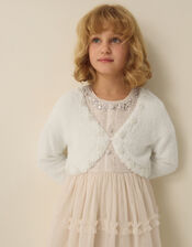 Phoebe Pearl Trim Cardigan, Ivory (IVORY), large