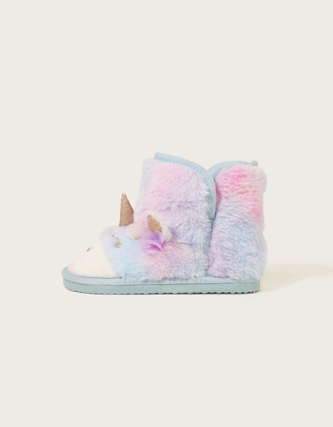 Rainbow Unicorn Slipper Boots, Multi (MULTI), large