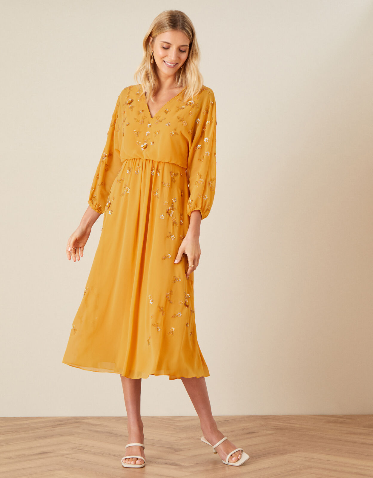 Monsoon mustard sales dress