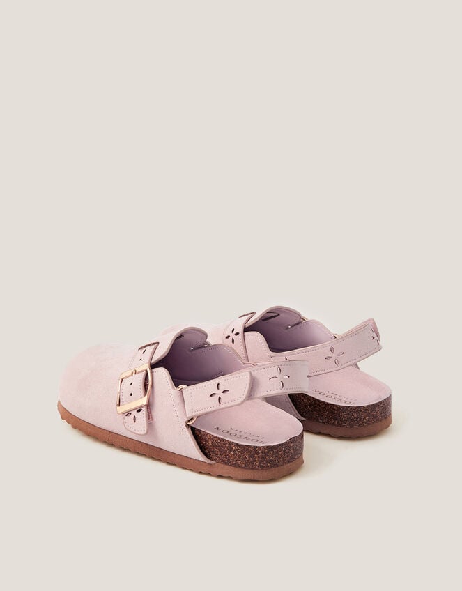 Cutwork Mules, Pink (PINK), large