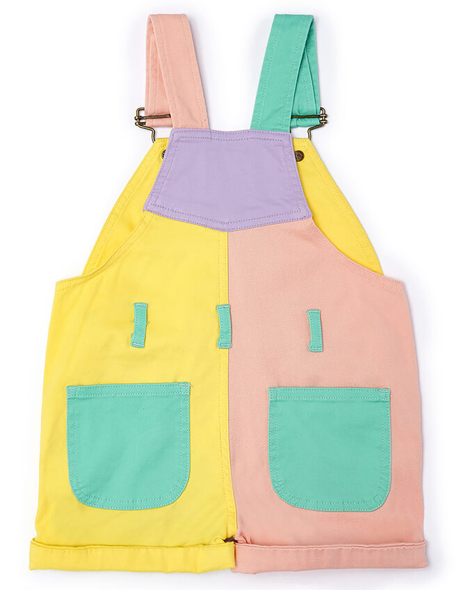 Dotty Dungarees Patchwork Dungarees	, Multi (MULTI), large