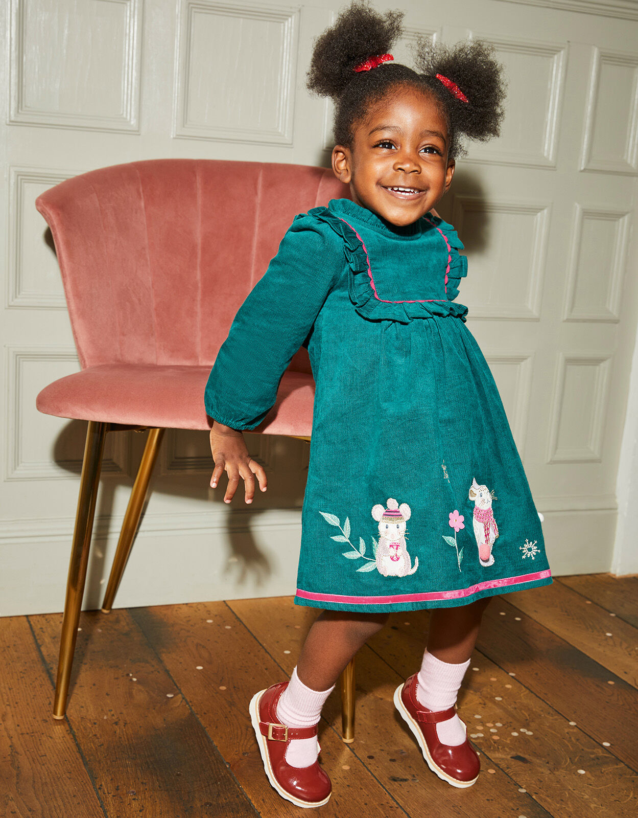 Baby girl cord dress clearance