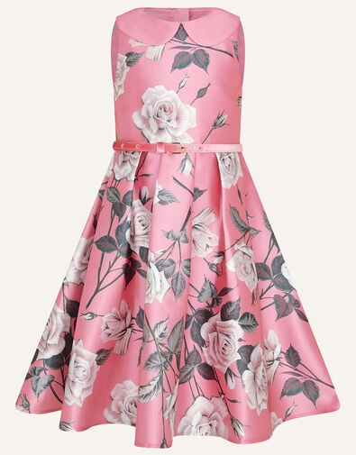 Alicia Floral Print Dress Pink, Pink (PINK), large