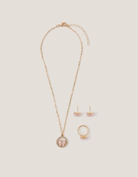 Pretty Butterfly Jewellery Set, , large