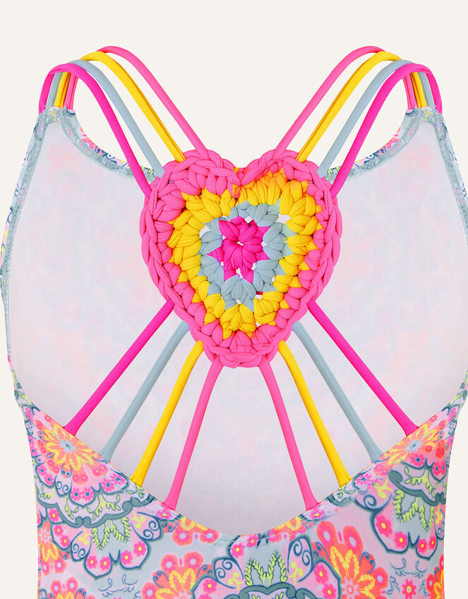 Mandala Crochet Back Swimsuit, Purple (LILAC), large