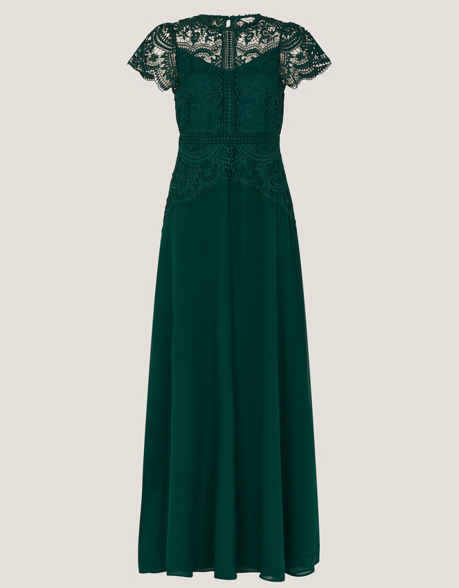 Monica Lace Bridesmaid Dress, Green (GREEN), large