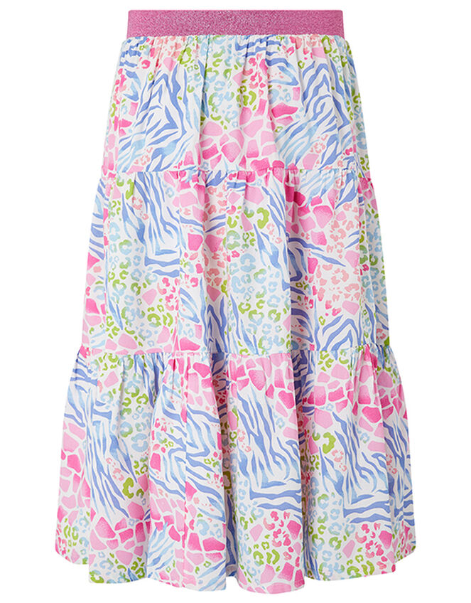 Zenovia Animal Print Skirt in LENZING™ ECOVERO™, Pink (PINK), large