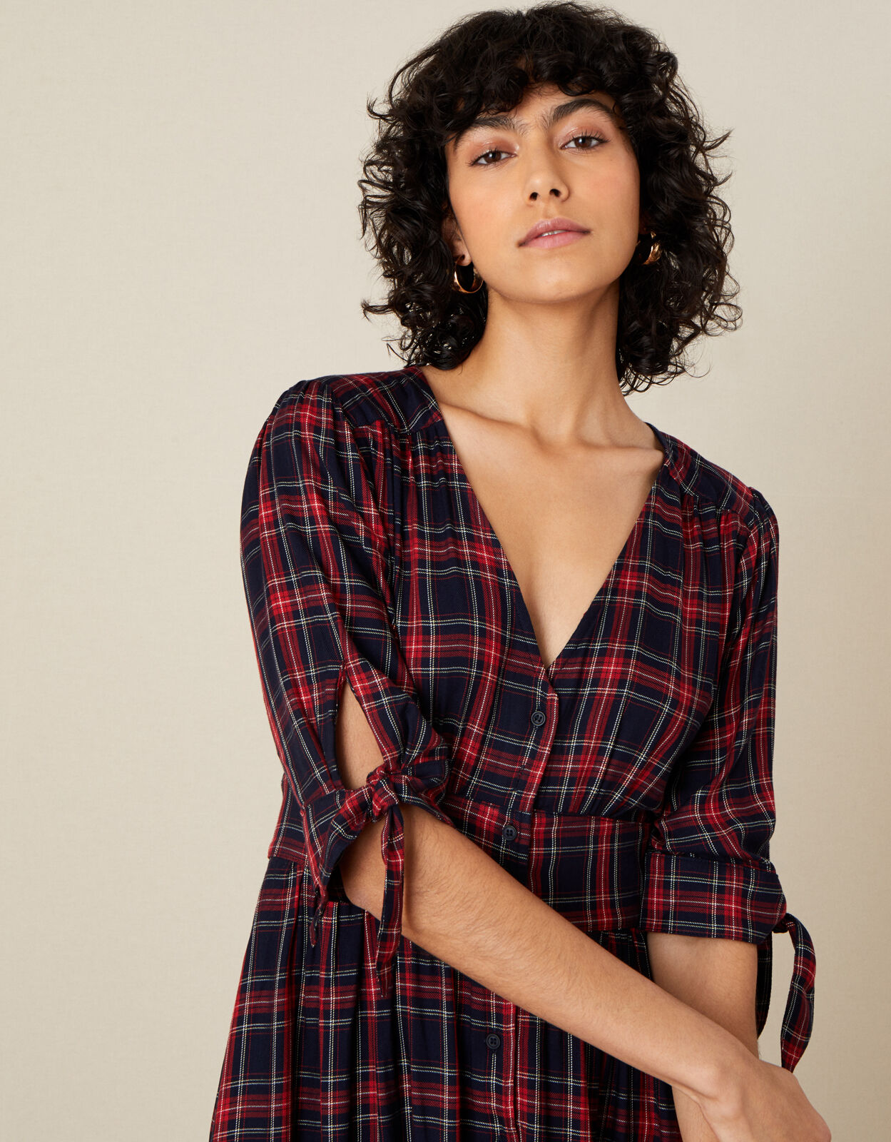 Monsoon shop tartan dress