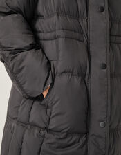 Molly Long Puffer Coat, Black (BLACK), large
