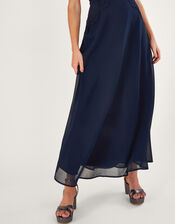 Louise Lace Shorter Length Maxi Dress, Blue (NAVY), large