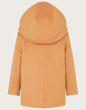 Hooded Duffle Coat, Camel (CAMEL), large